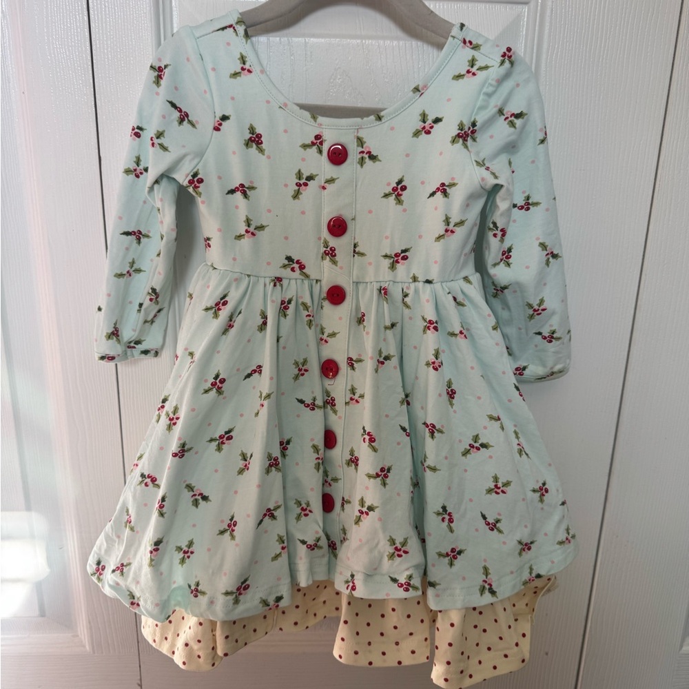 SweetHoney Christmas Holly Dress